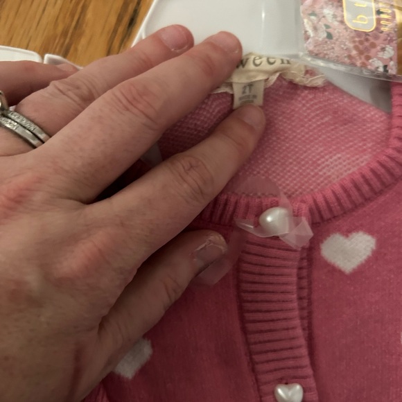Toddler Pink Heart Knit Set - Picture 3 of 6